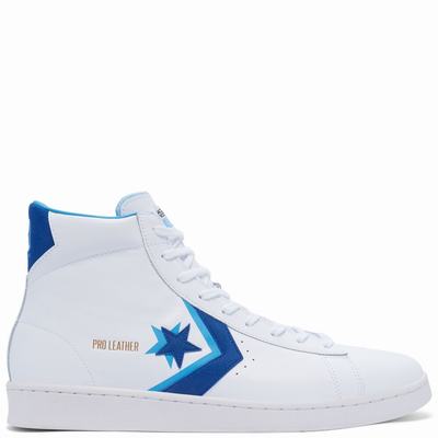 Férfi Converse Pro Leather Double Logo Magasszárú Cipő CO8305276 Fehér/Kék